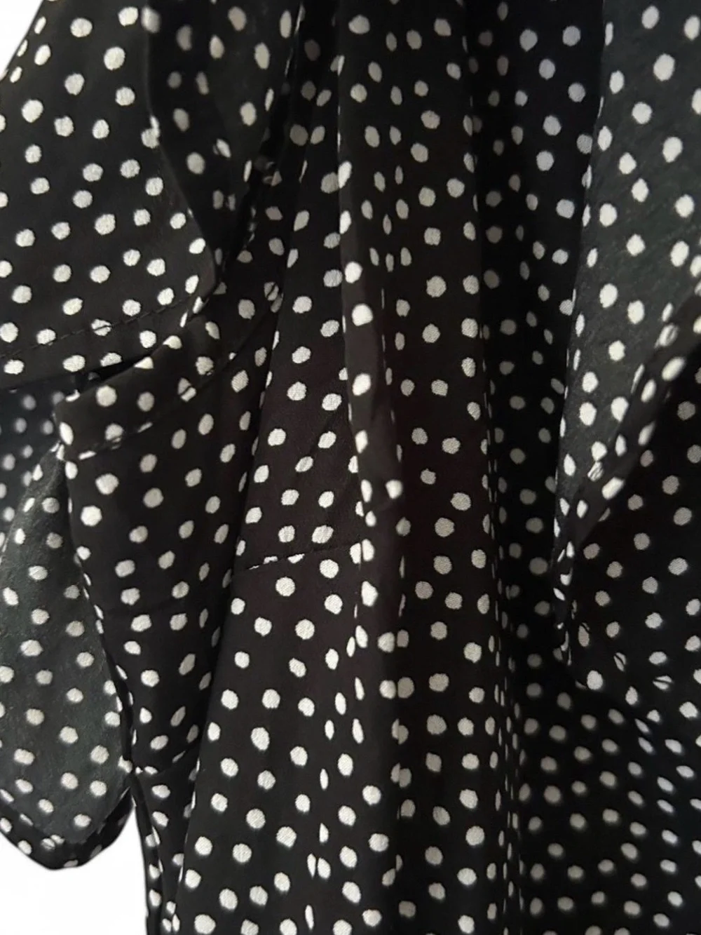 Black Speckle Cold-Shoulder Mini Dress